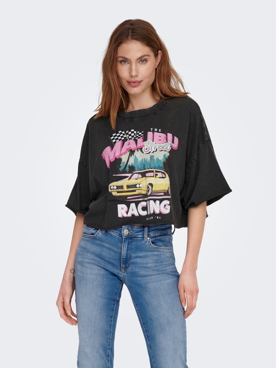 Cropped Boxy Fit T-shirt