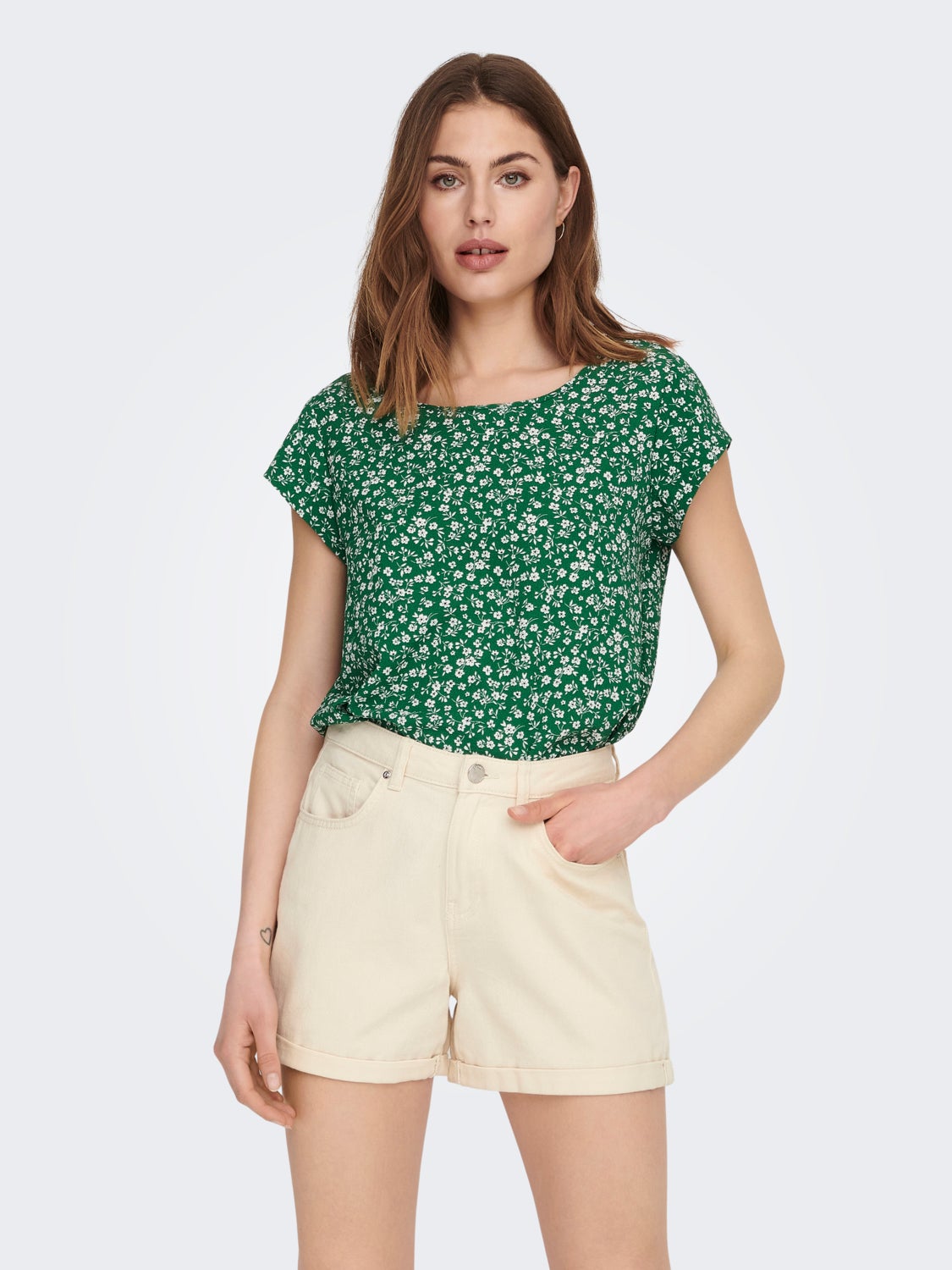 Printed Short Sleeved Top