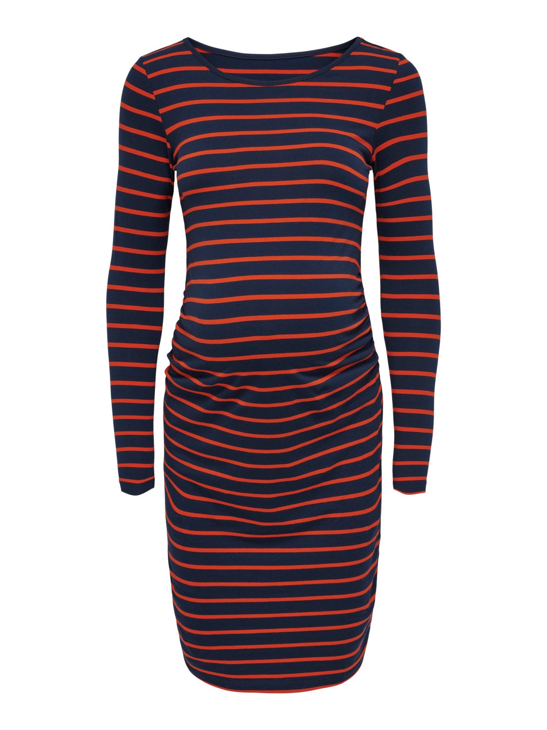 Mama mini dress with stripes