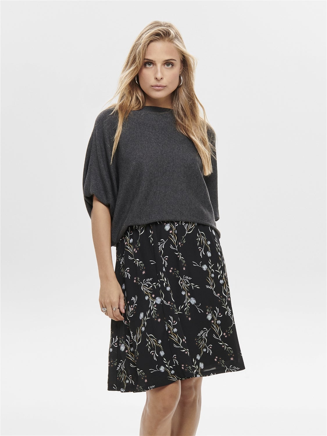 Batsleeve Knitted Pullover