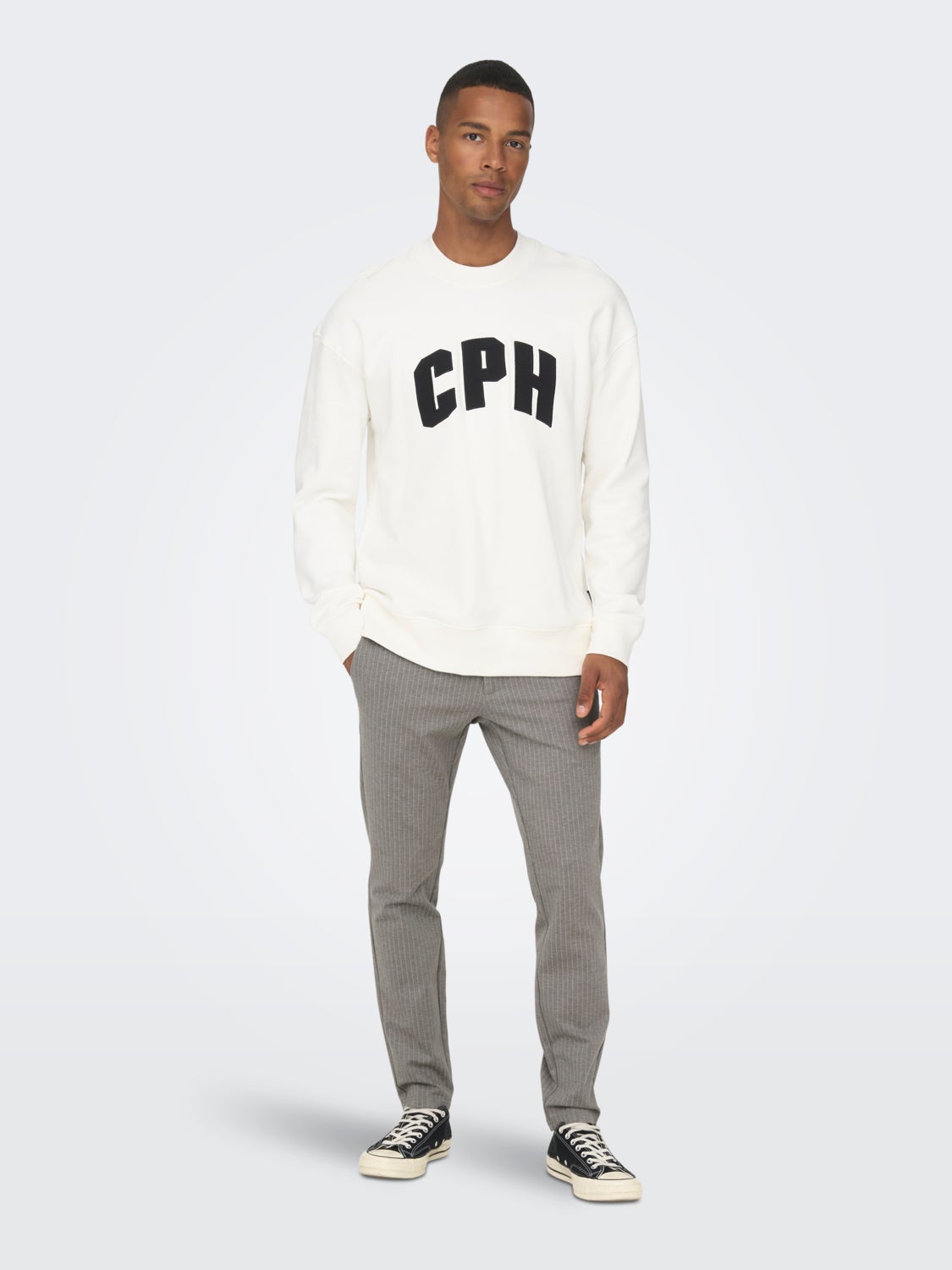 Classic striped trousers