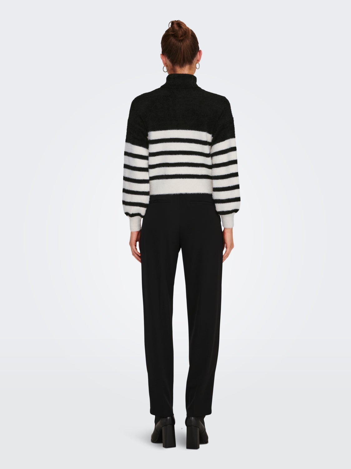 Striped rollneck Knitted Pullover