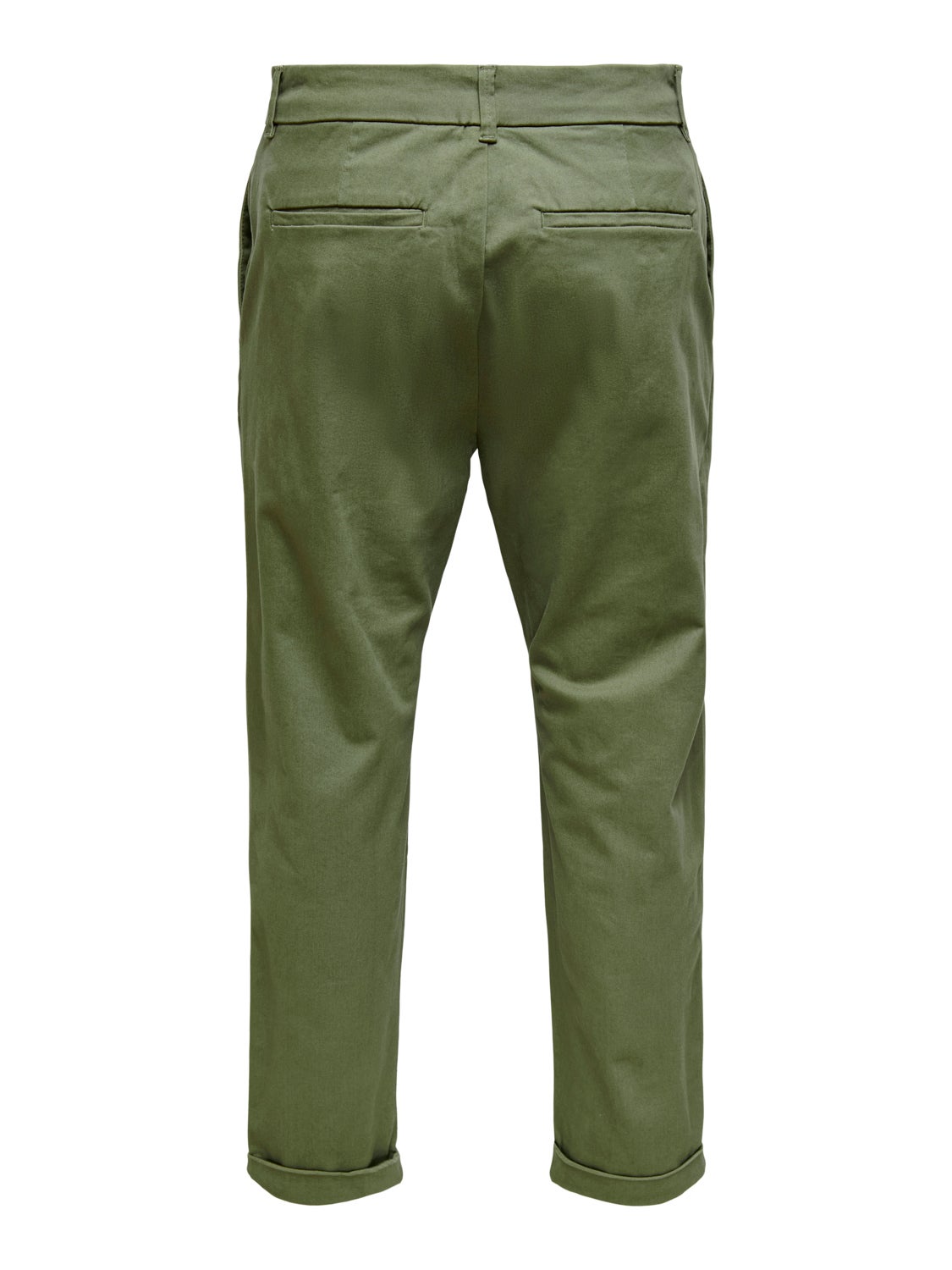 Chino pants with turn-up