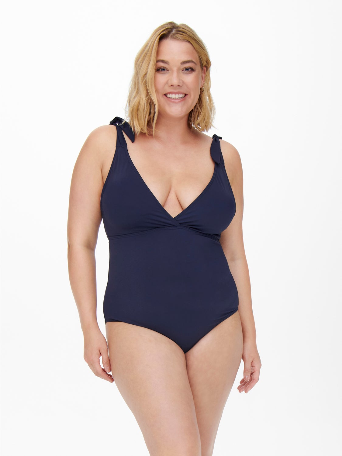 Curvy Swimsuit With Bow Details