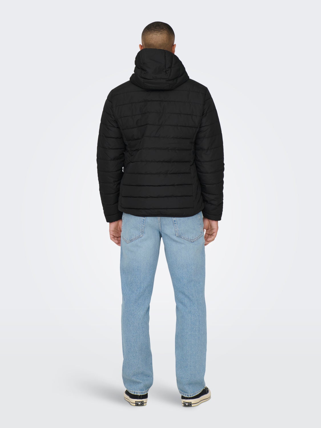 Quilted jacket with hood