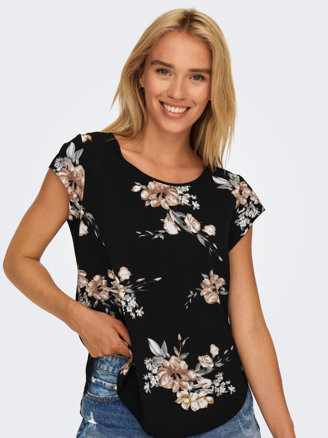 Printed Short Sleeved Top