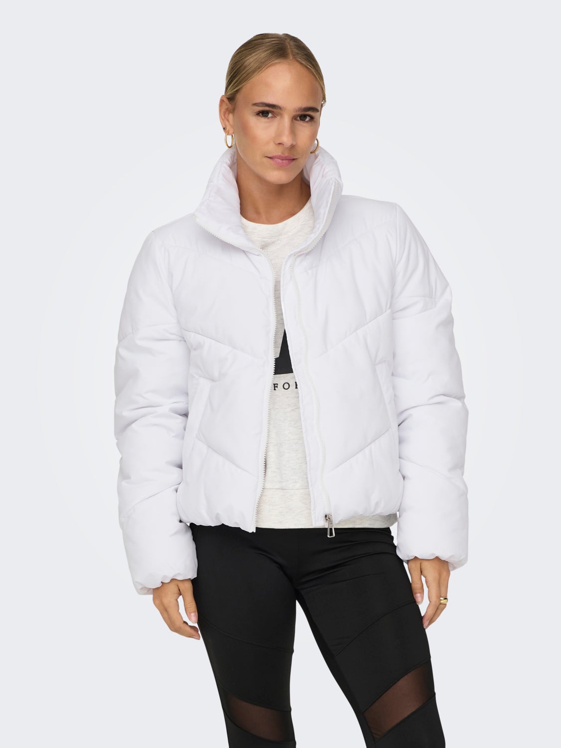 High neck puffer jacket
