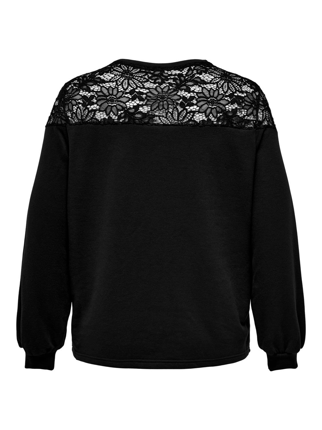 Curvy sweatshirt with lace