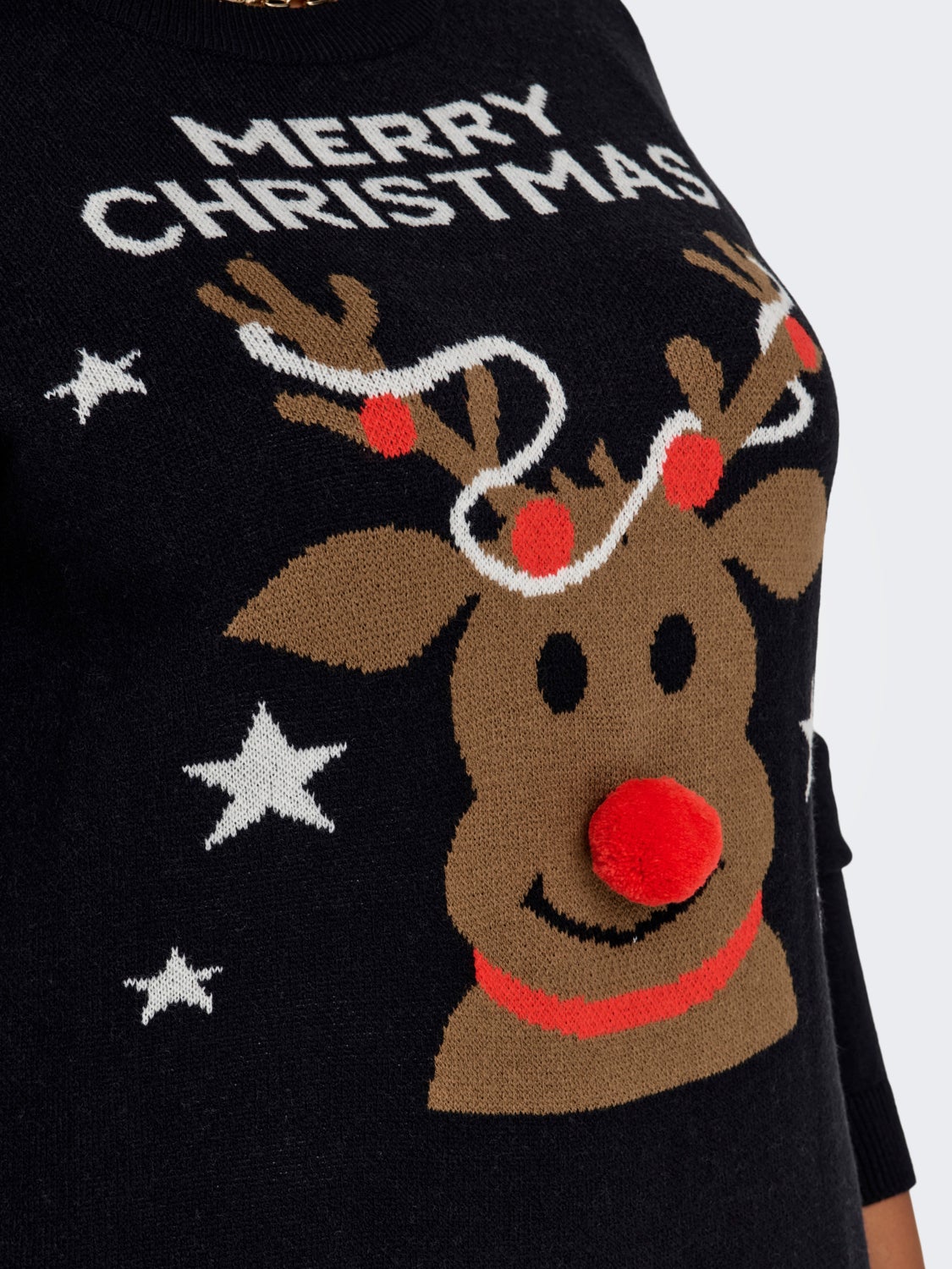 Curvy christmas knitted dress