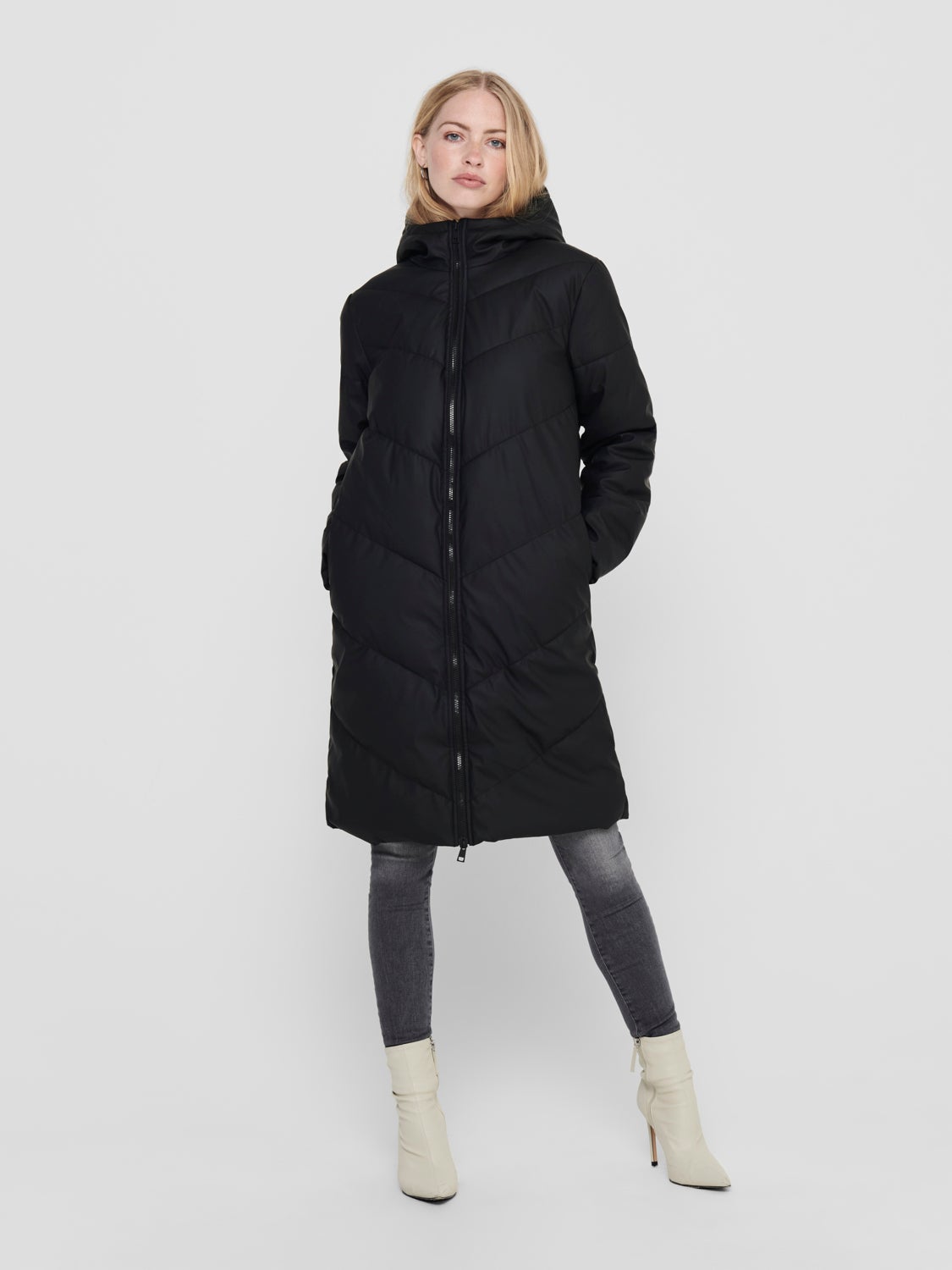 Water repellent puffer jacket