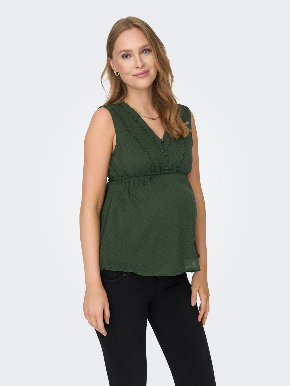 Mama sleeveless Top