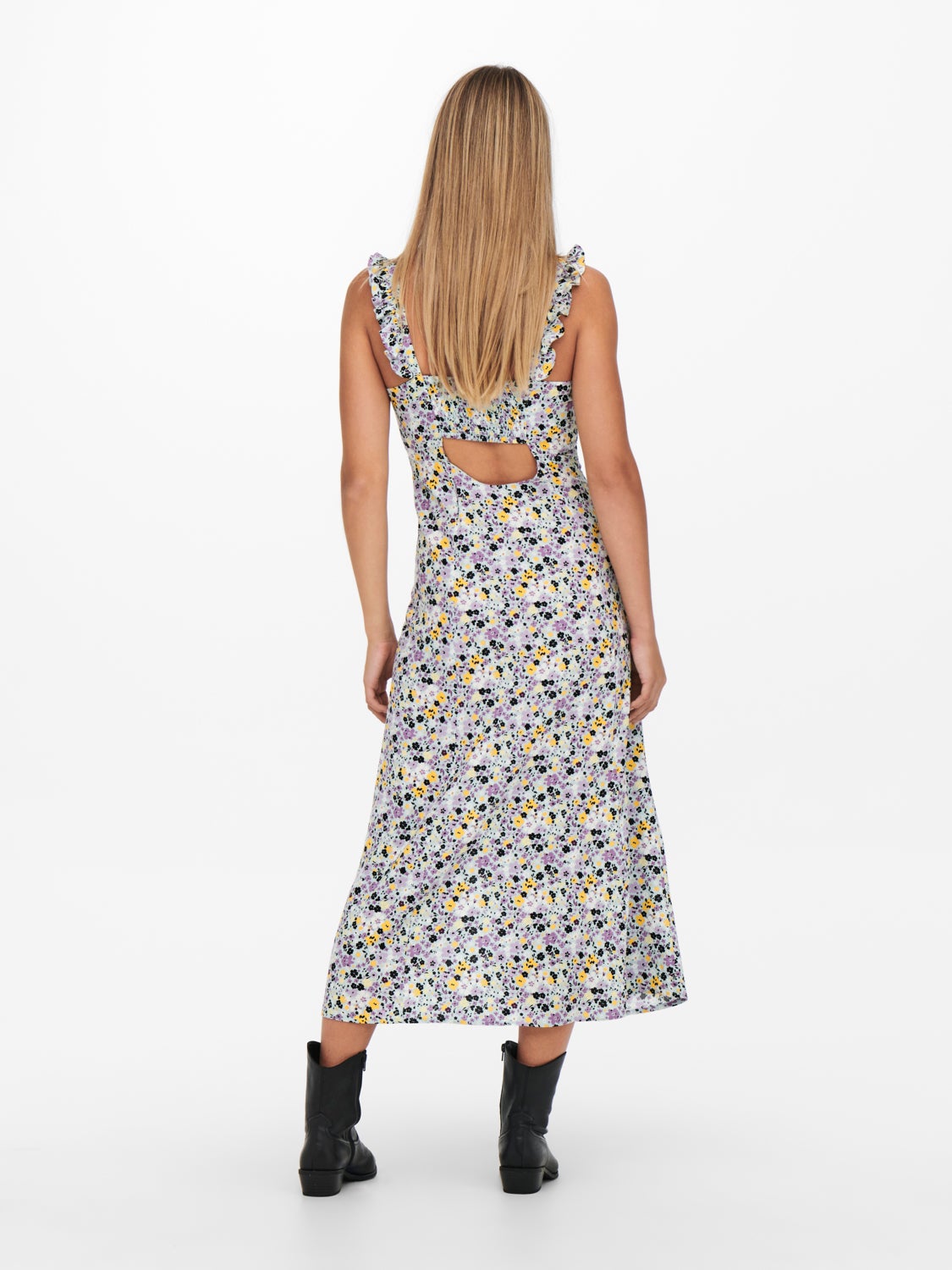 Midi Cutout detailed strap Dress