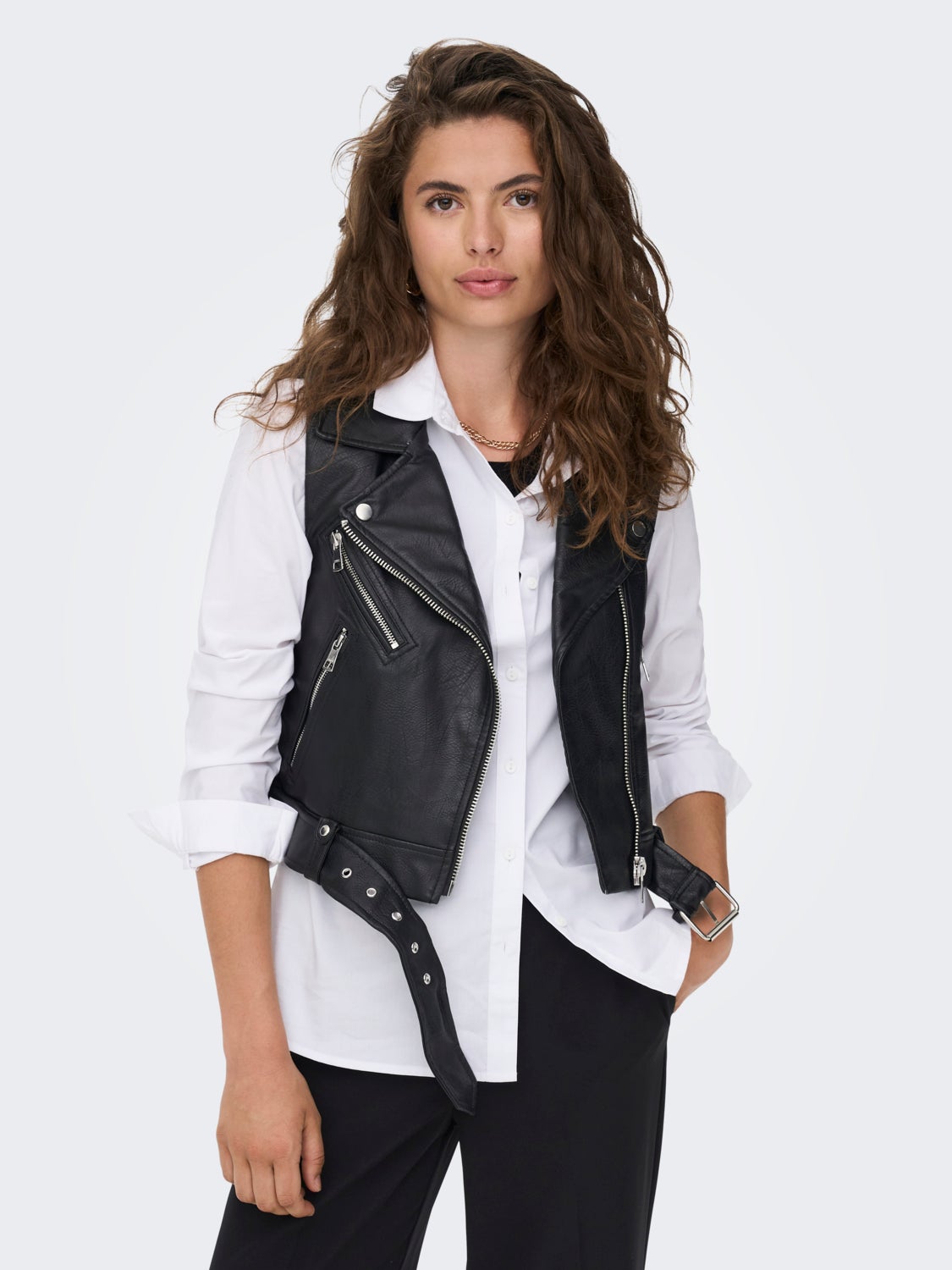 Faux leather Waistcoat