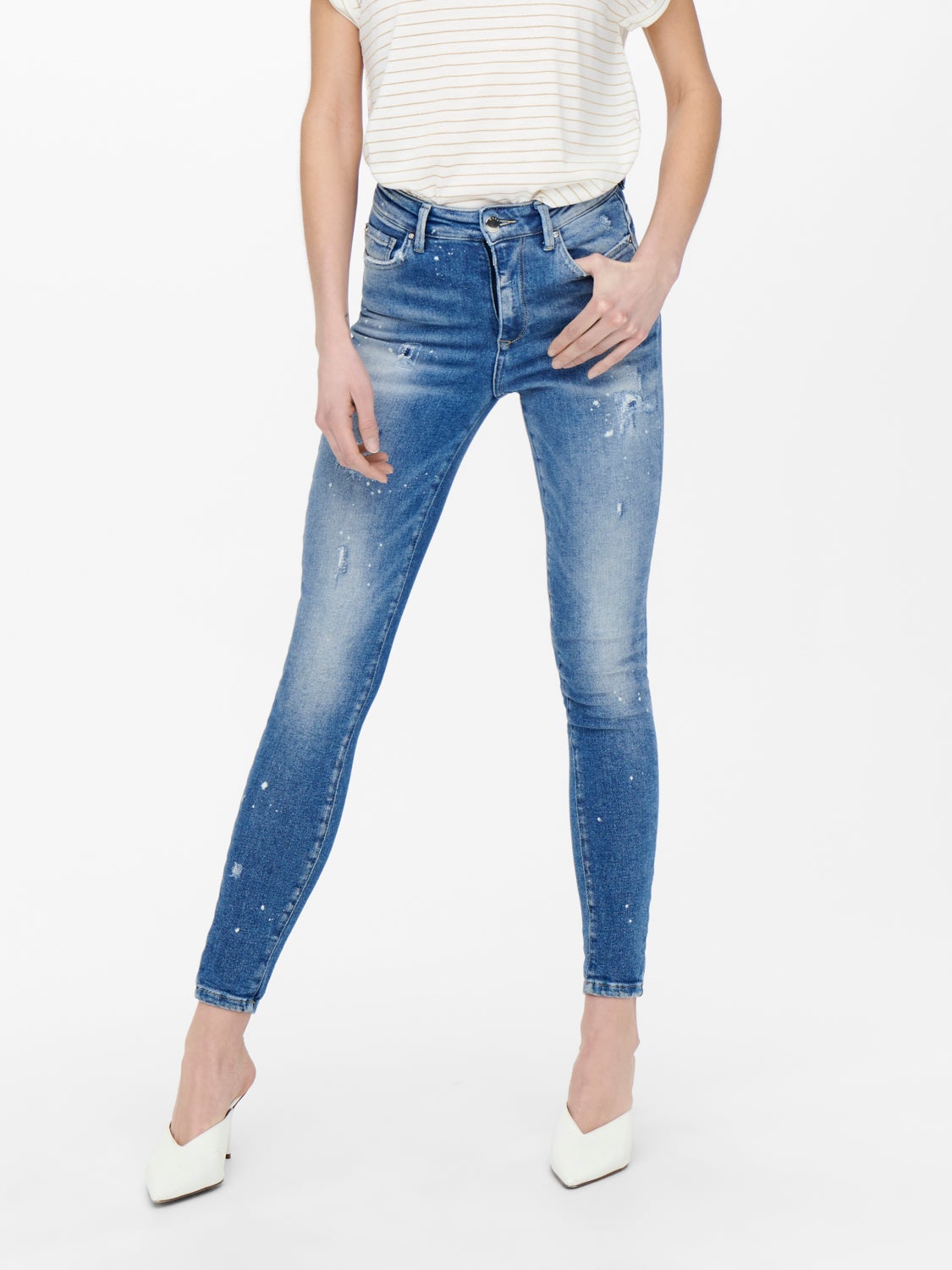 ONLMila life highwaist ankle Skinny fit jeans