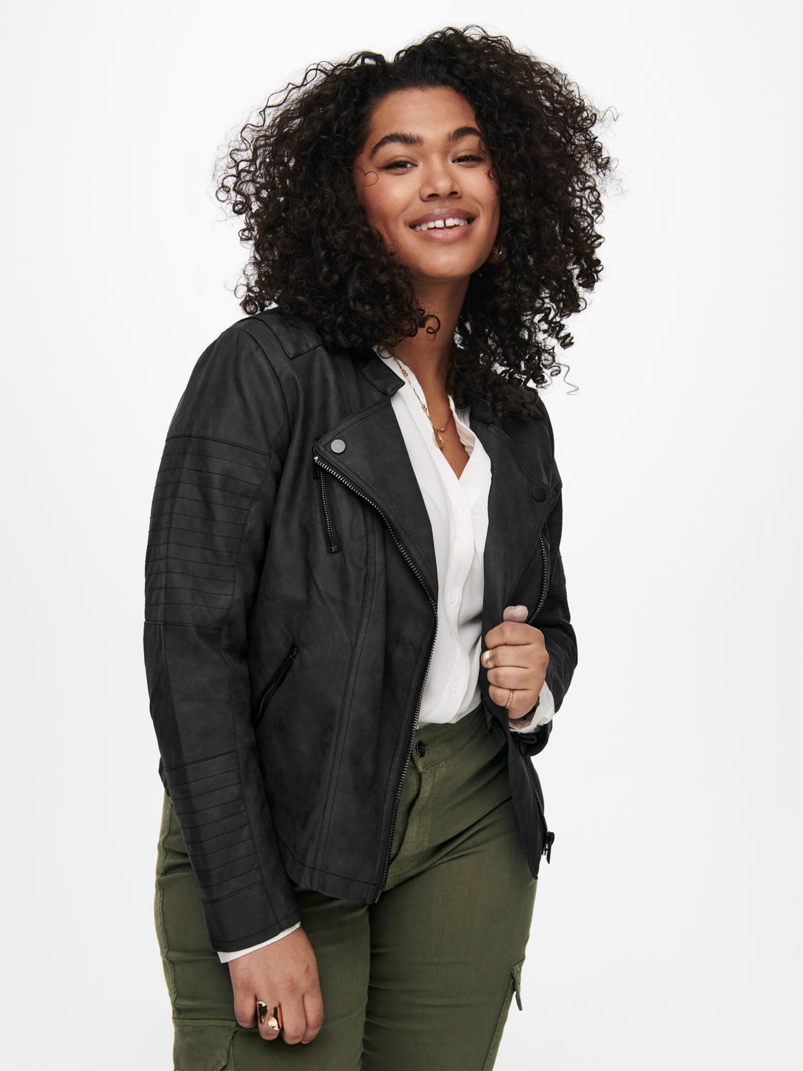 Curvy biker Jacket