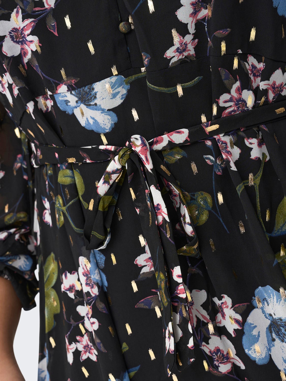 Curvy printed layered dress