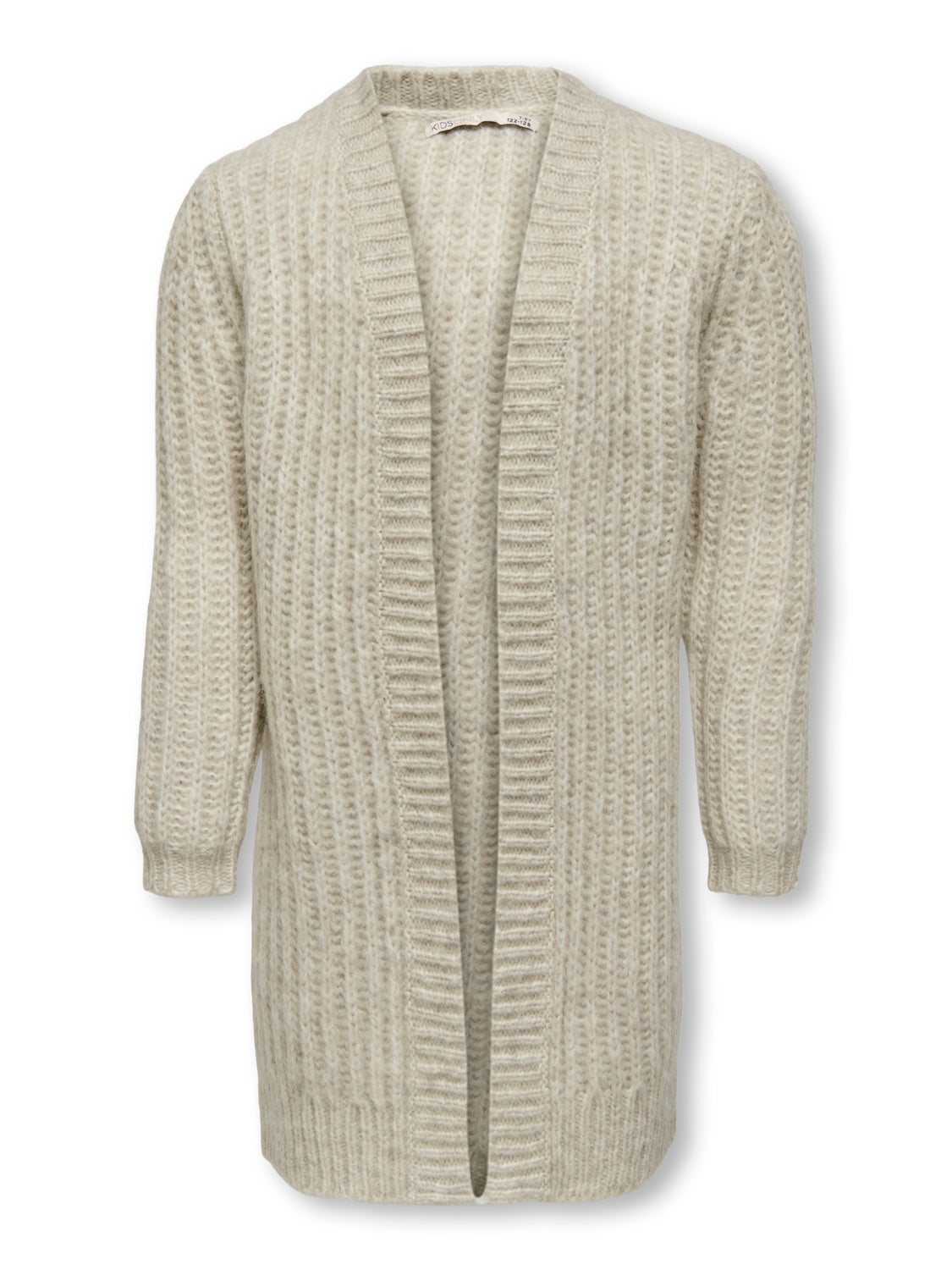 Rib knitted cardigan