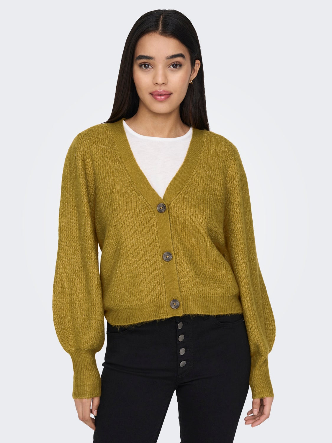 Rib Knitted Cardigan