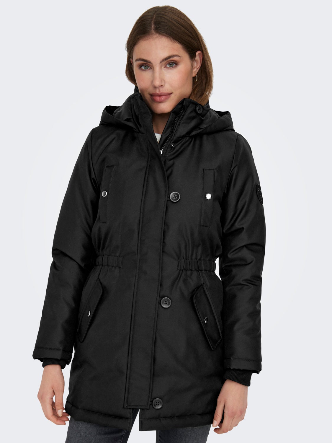 High neck parka