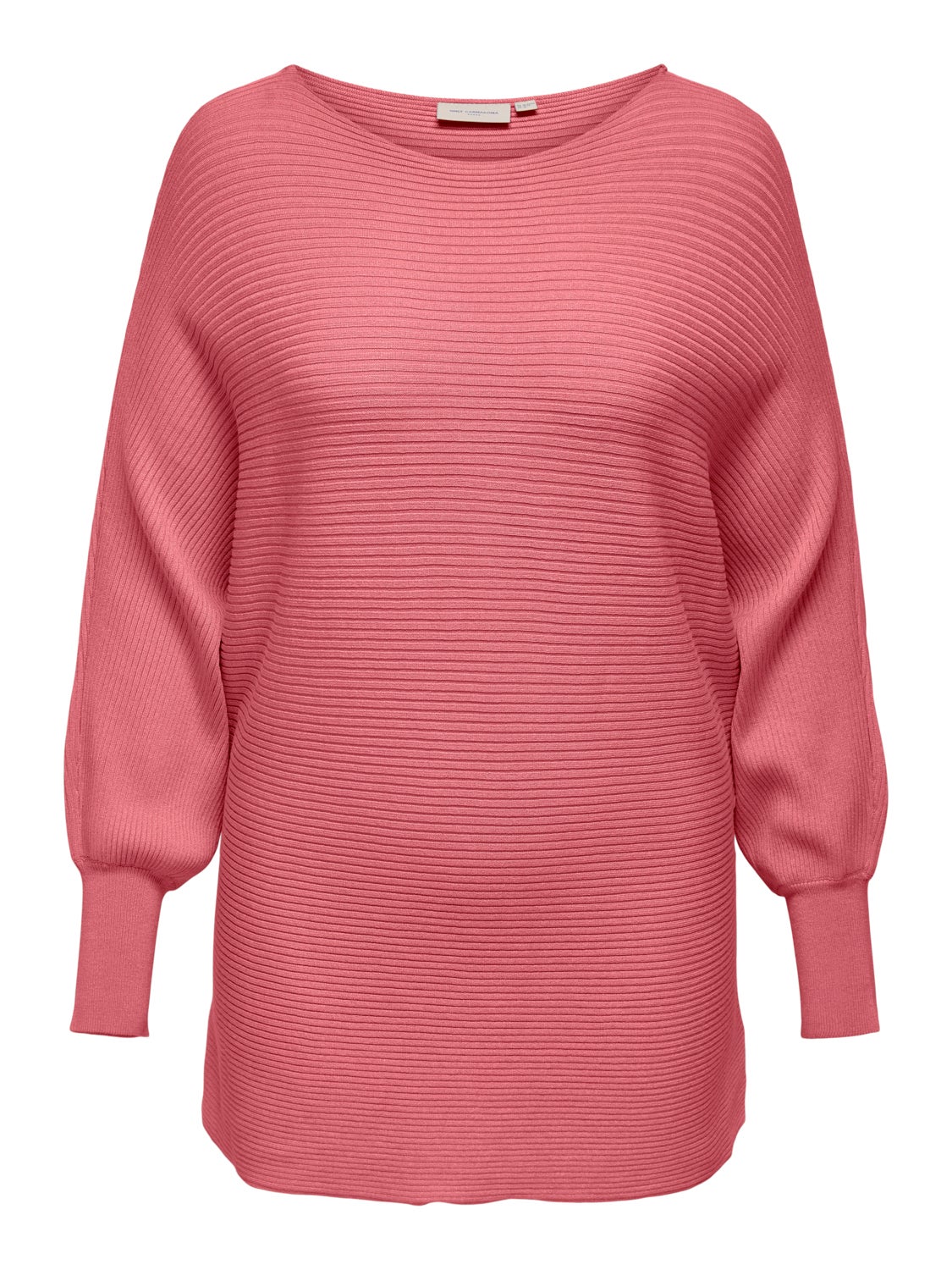 Curvy rib structured Knitted Pullover