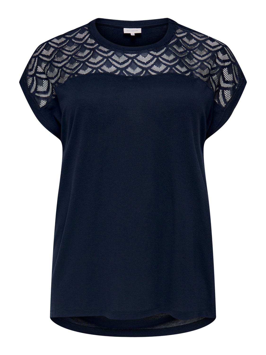 Curvy lace detail Top