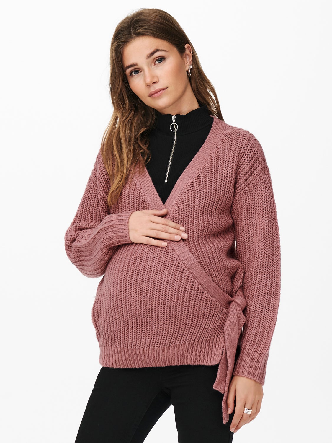 Mama wrap Knitted Cardigan