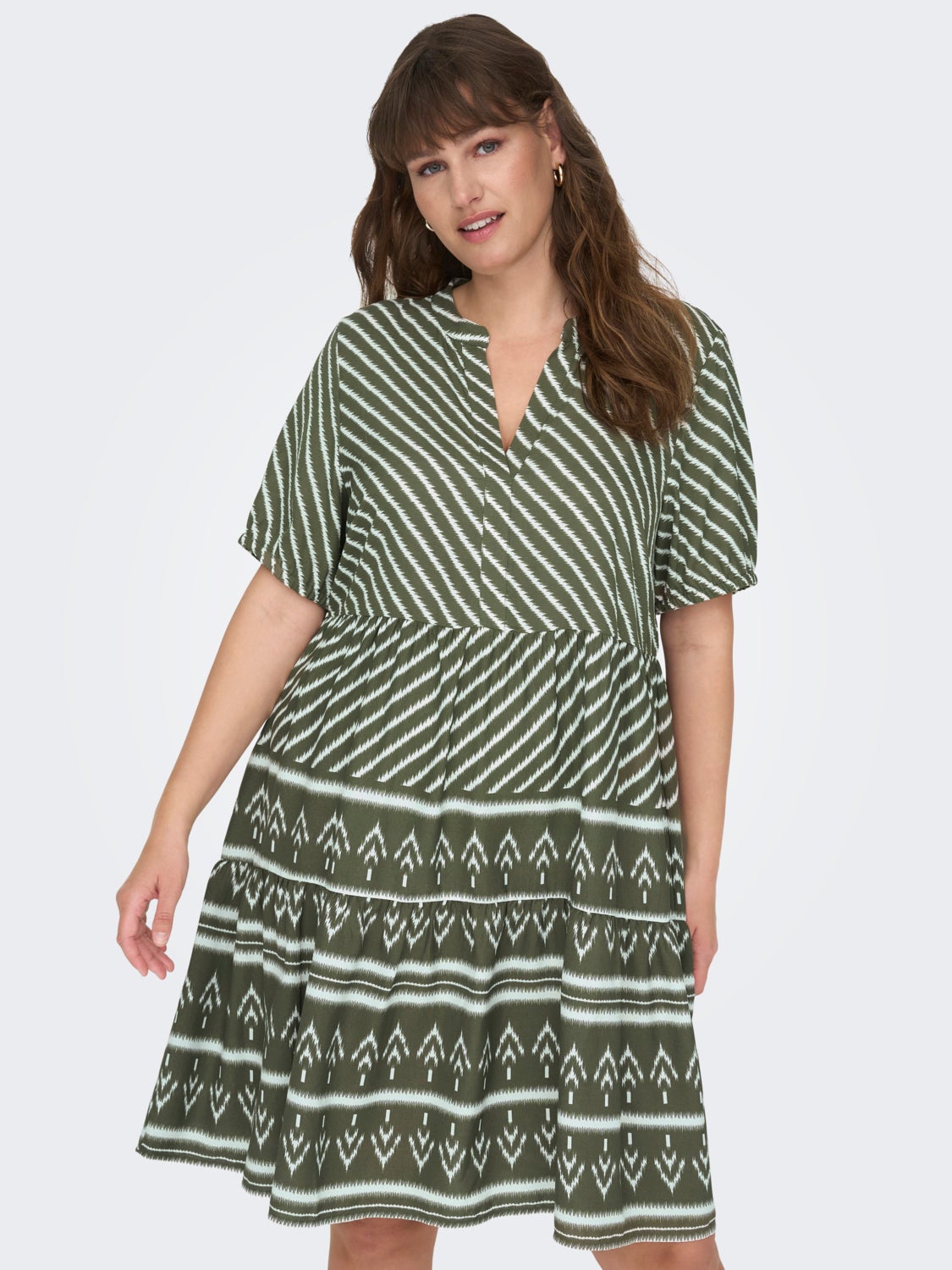 Curvy printed dress