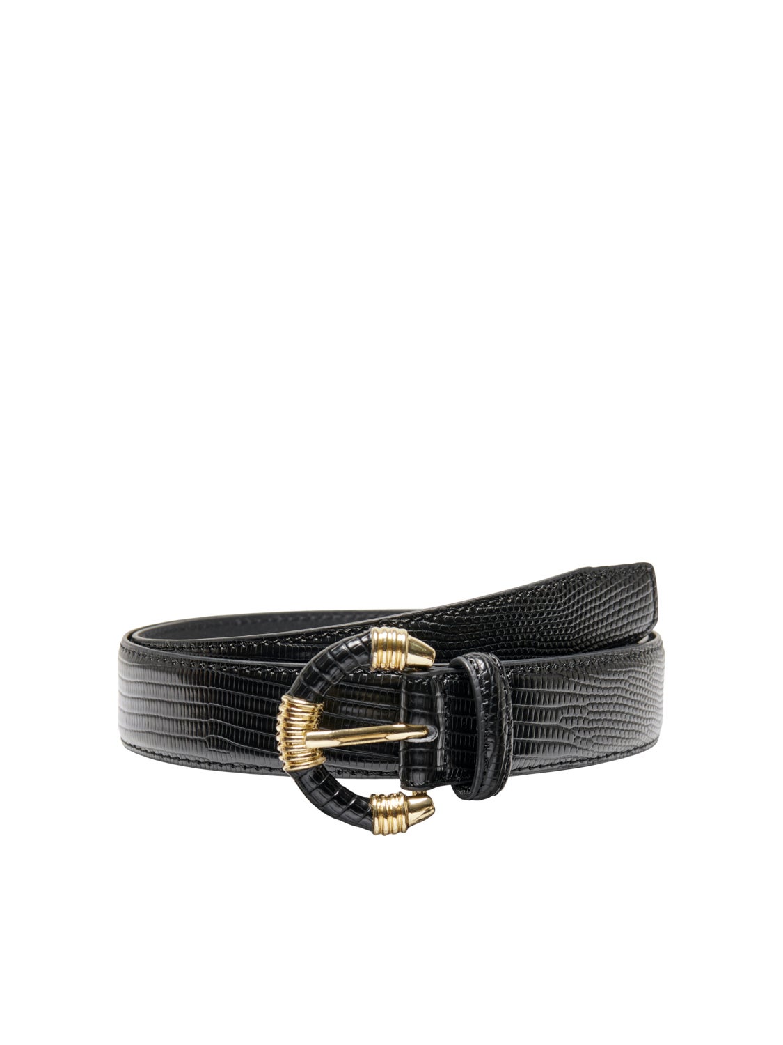 Faux leather belt