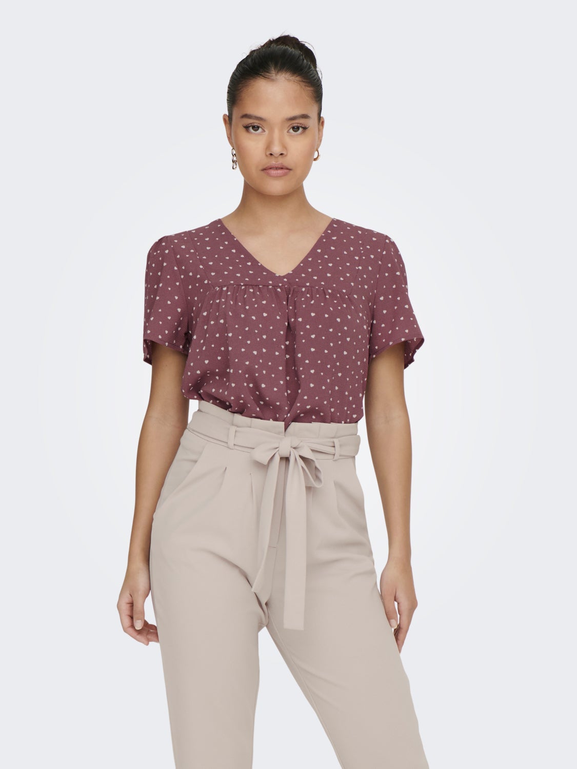 Regular Fit V-Neck Top