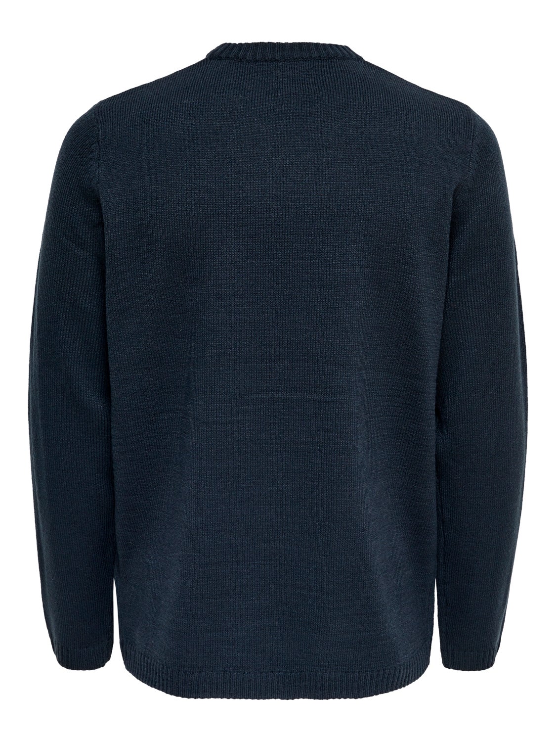 O-neck knitted pullover