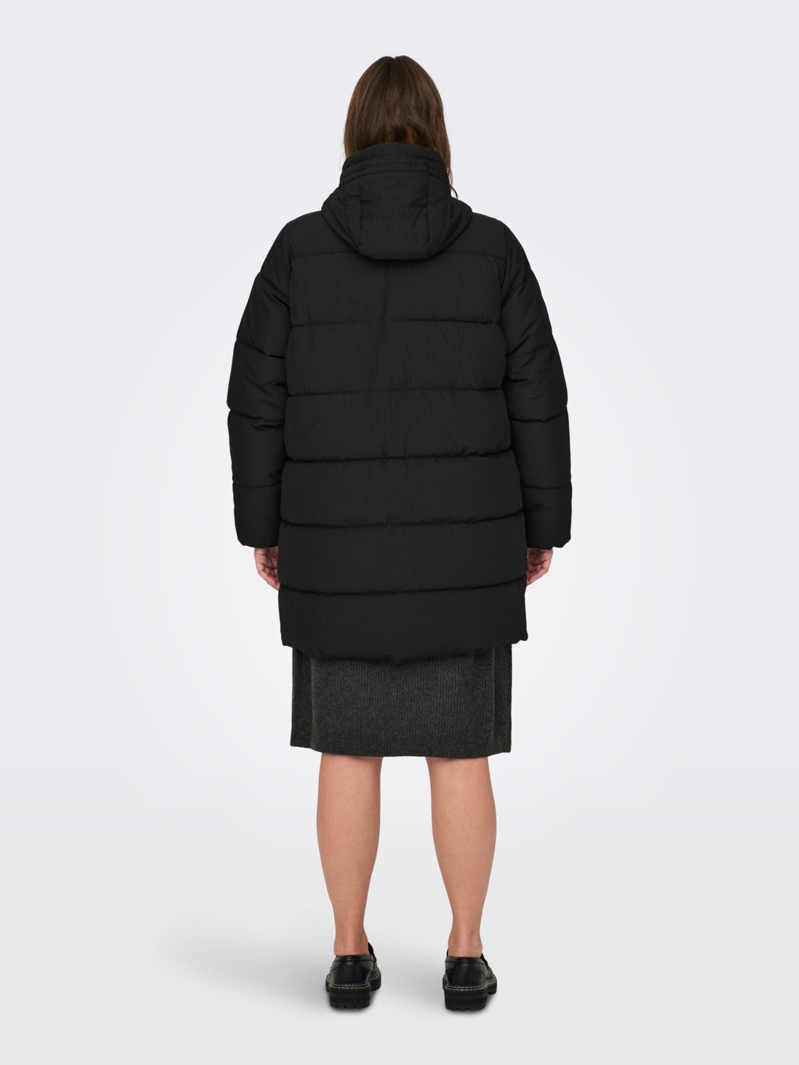 curvy Hooded puffer coat