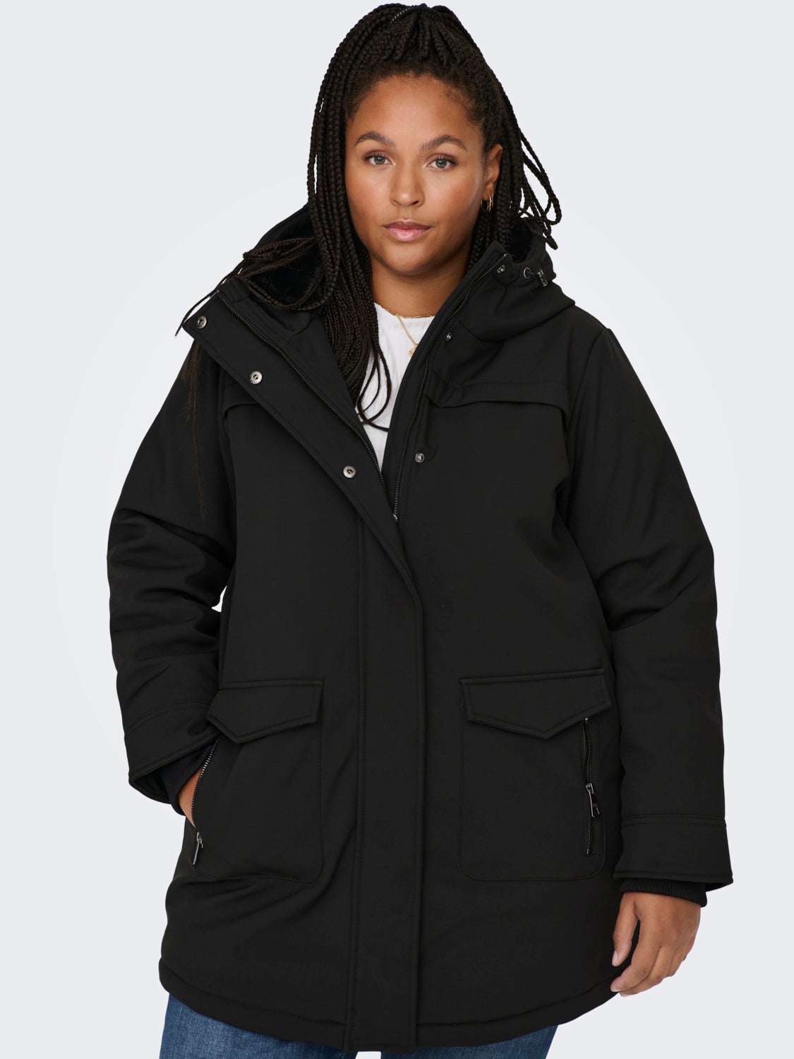 Curvy lined Parka
