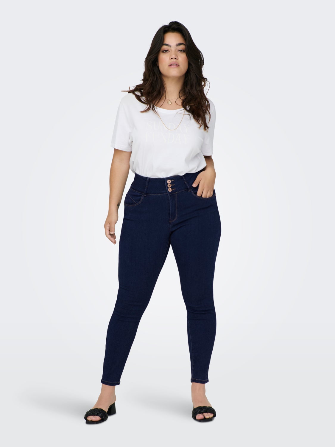 Curvy CARAnna highwaisted Skinny fit jeans
