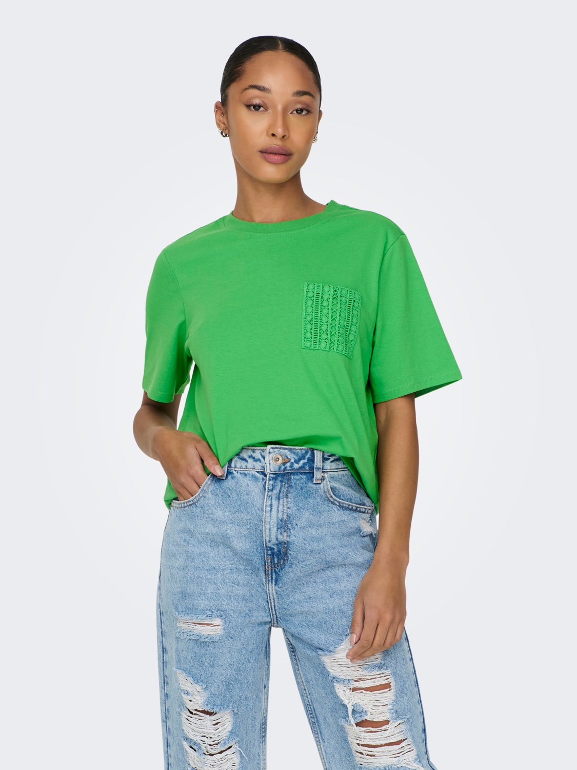 Regular Fit O-Neck Top