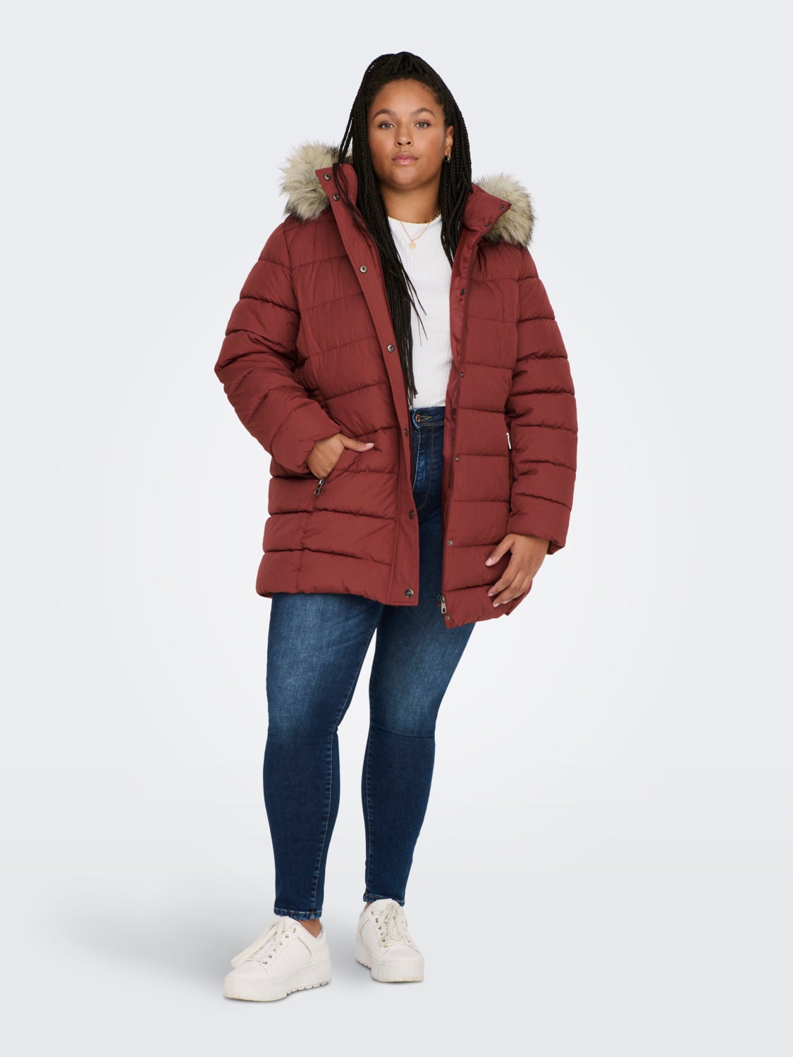 Curvy long Quilted jacket