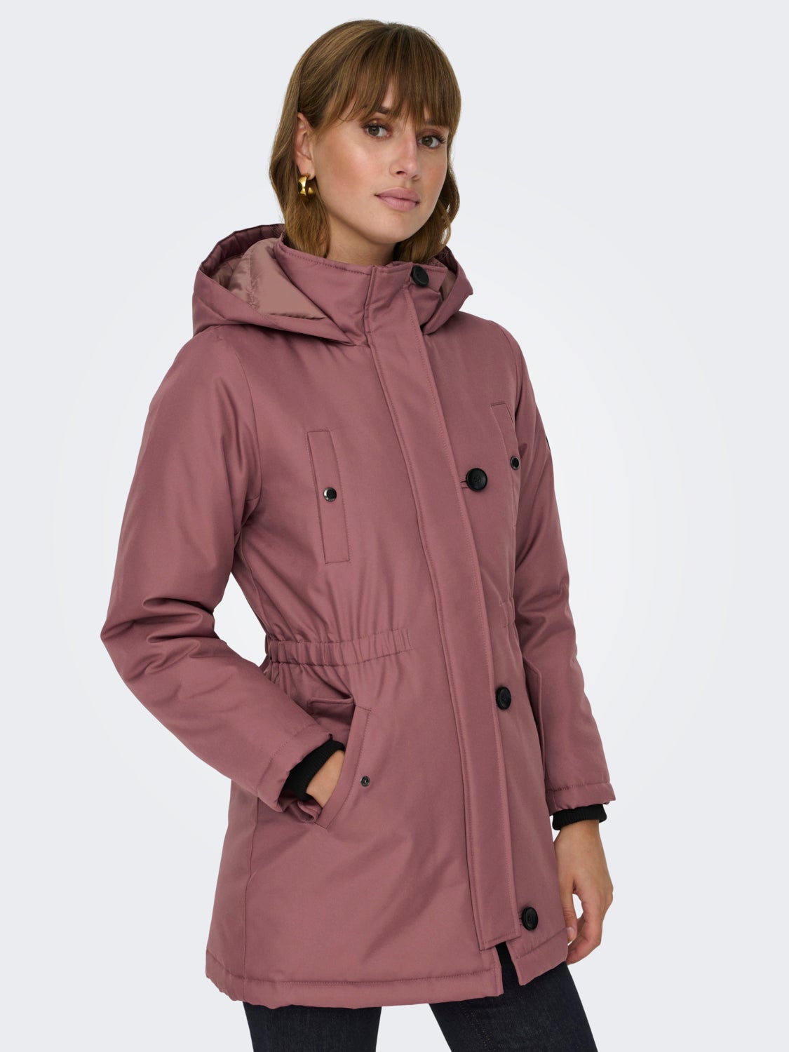 High neck parka
