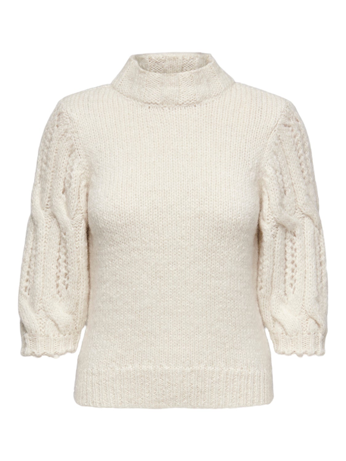 3/4 highneck wool Pullover