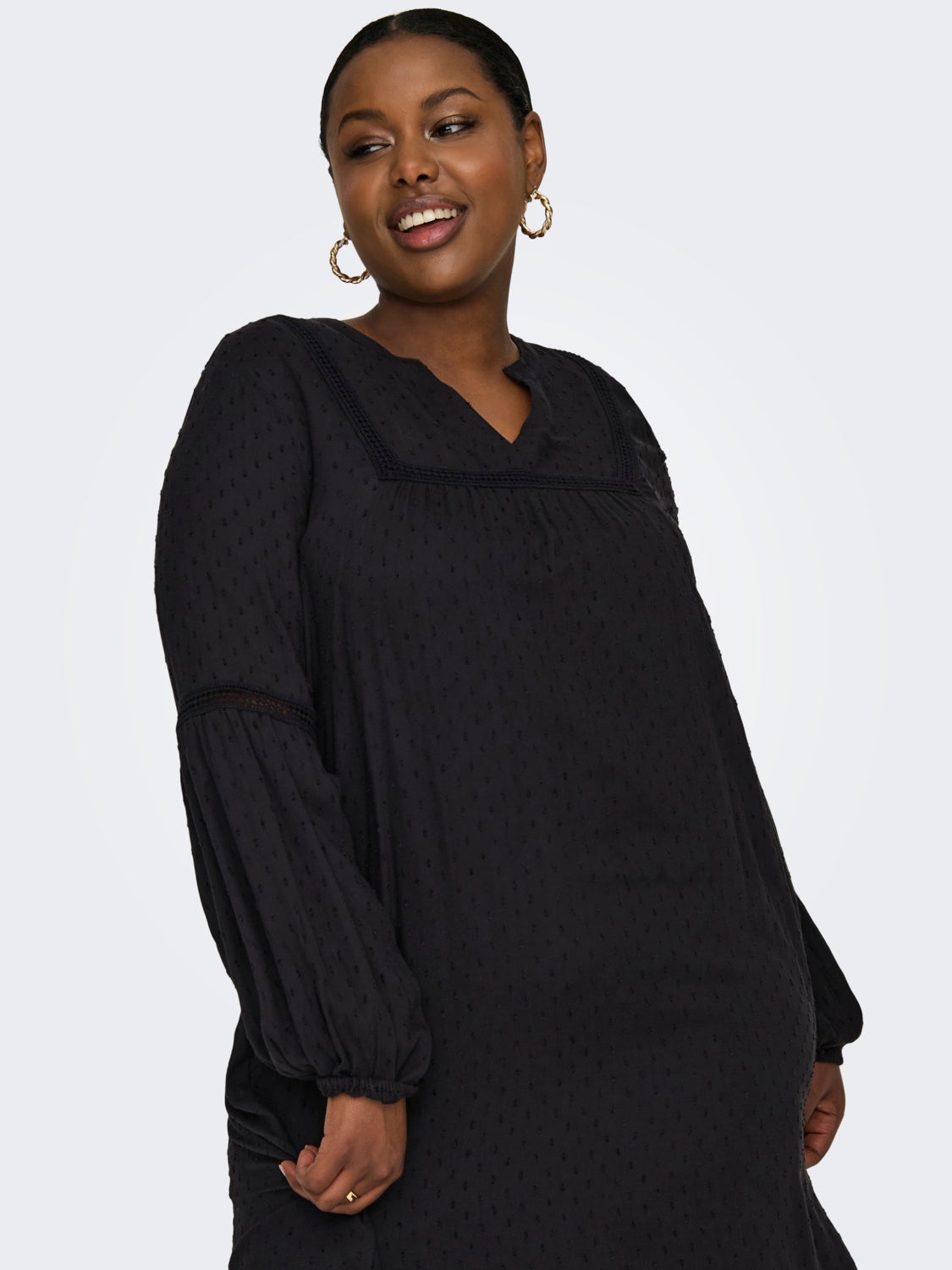 Curvy 2-layer viscose dress