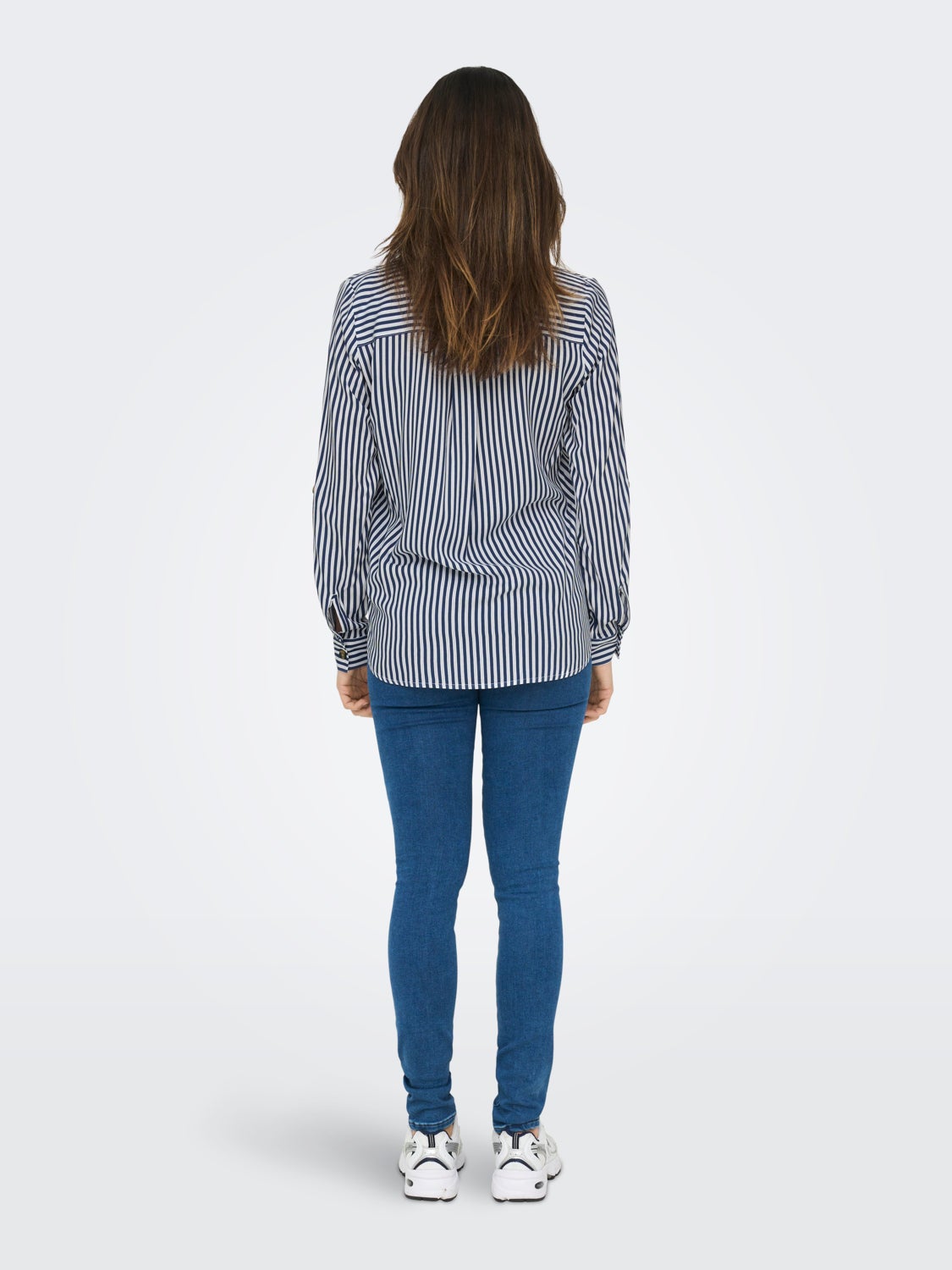 Shirt with rolled rolled up sleeves