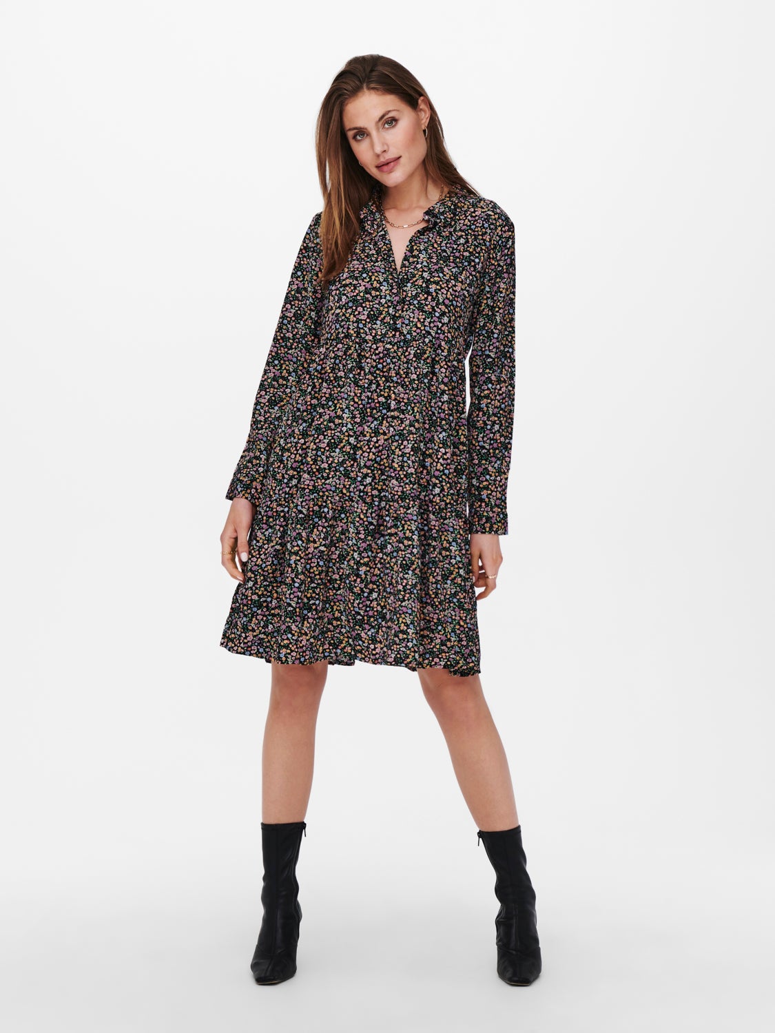 Mini dress with print