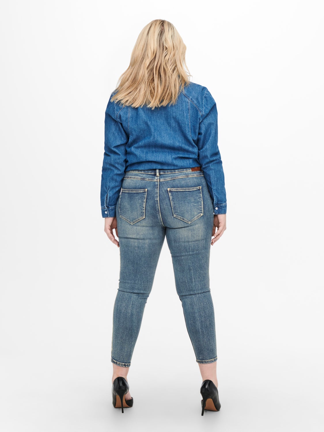 Curvy CARKila life hw ank Skinny fit jeans