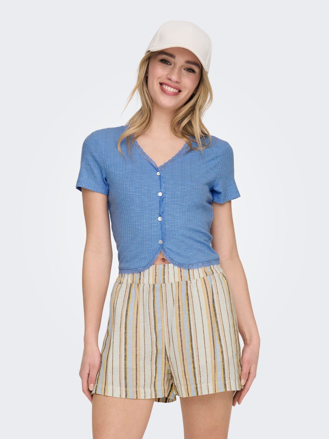 Regular Fit V-Neck Top