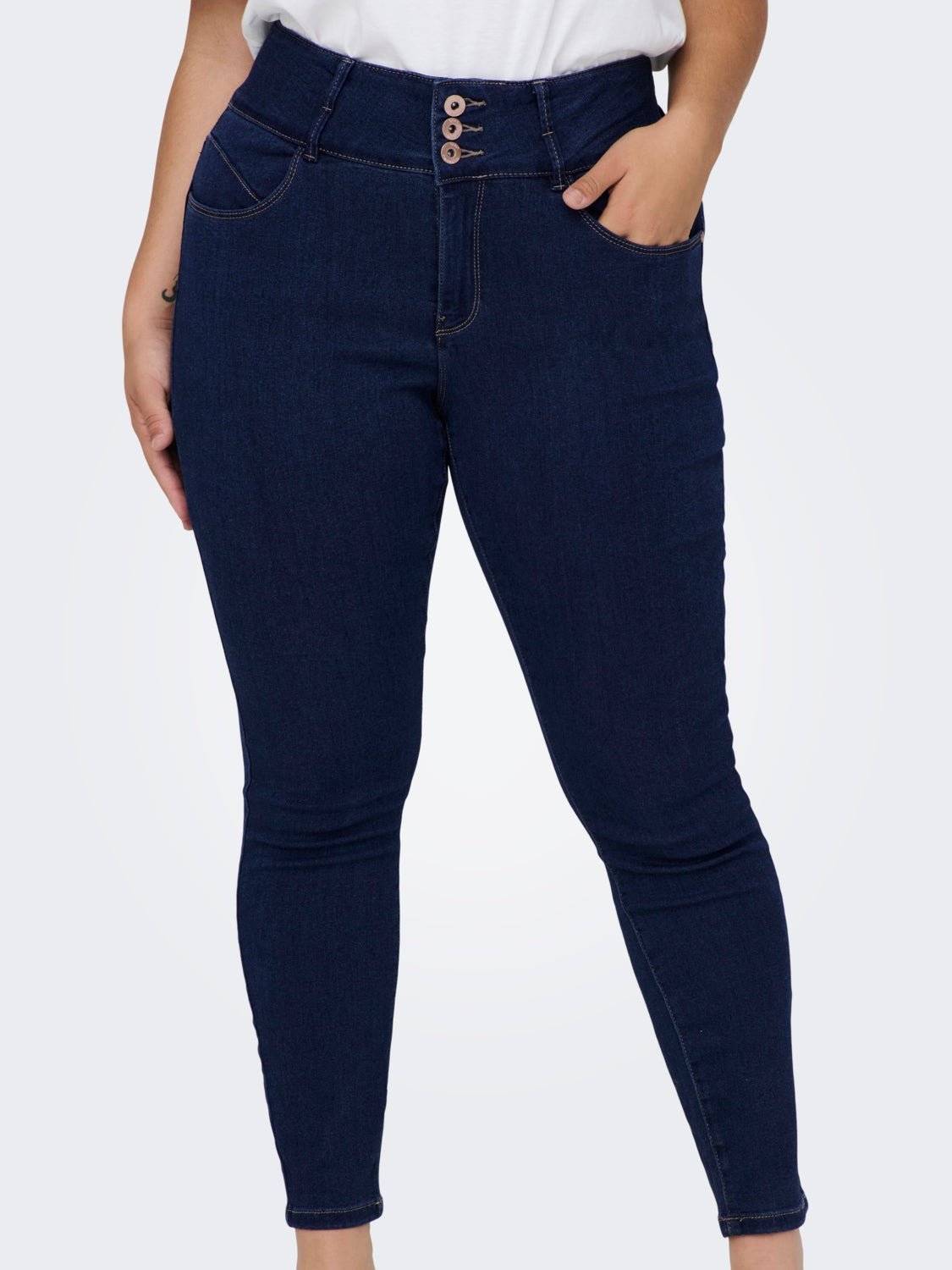 Curvy CARAnna highwaisted Skinny fit jeans