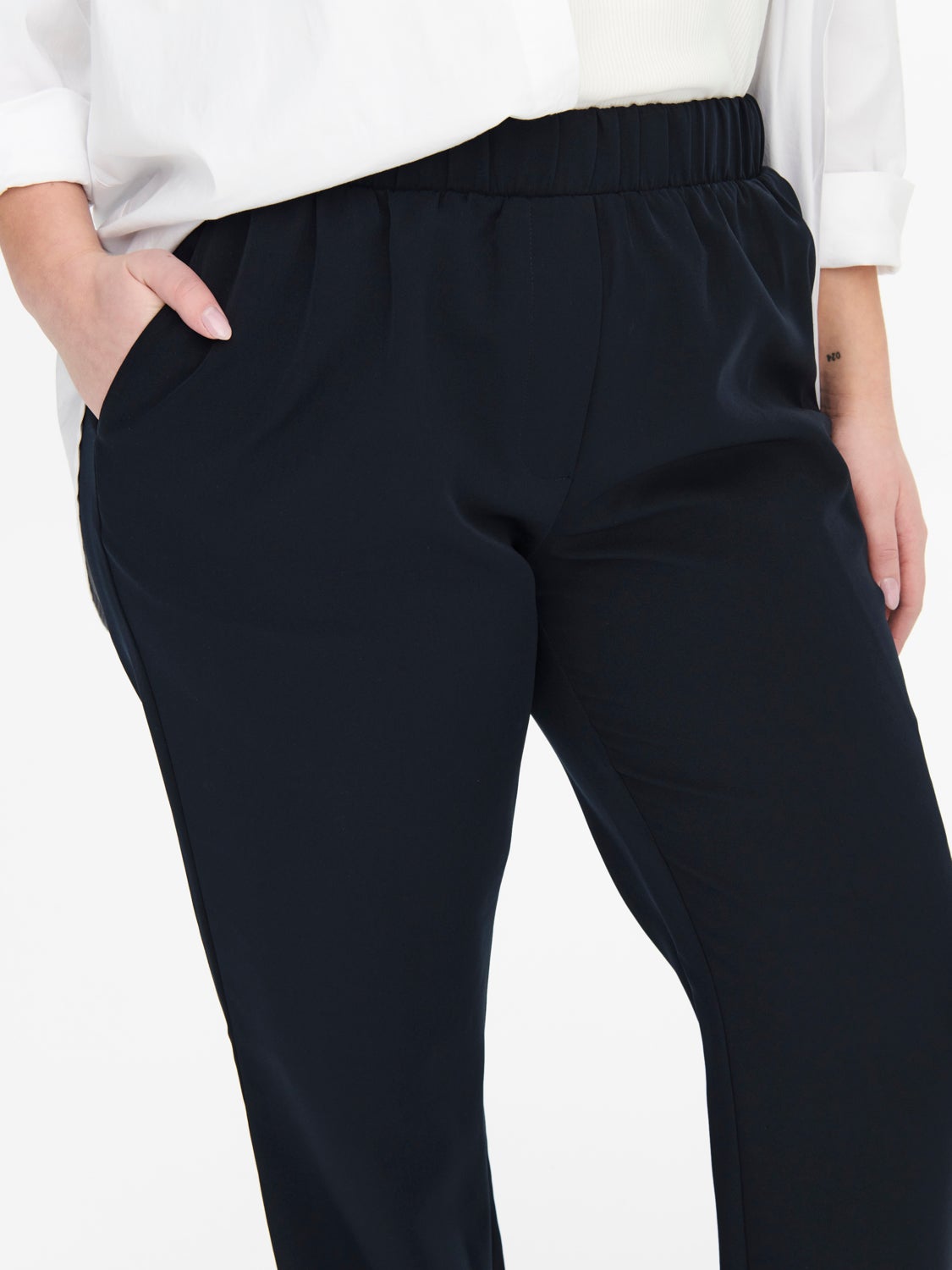 Curvy Pull Up Trousers