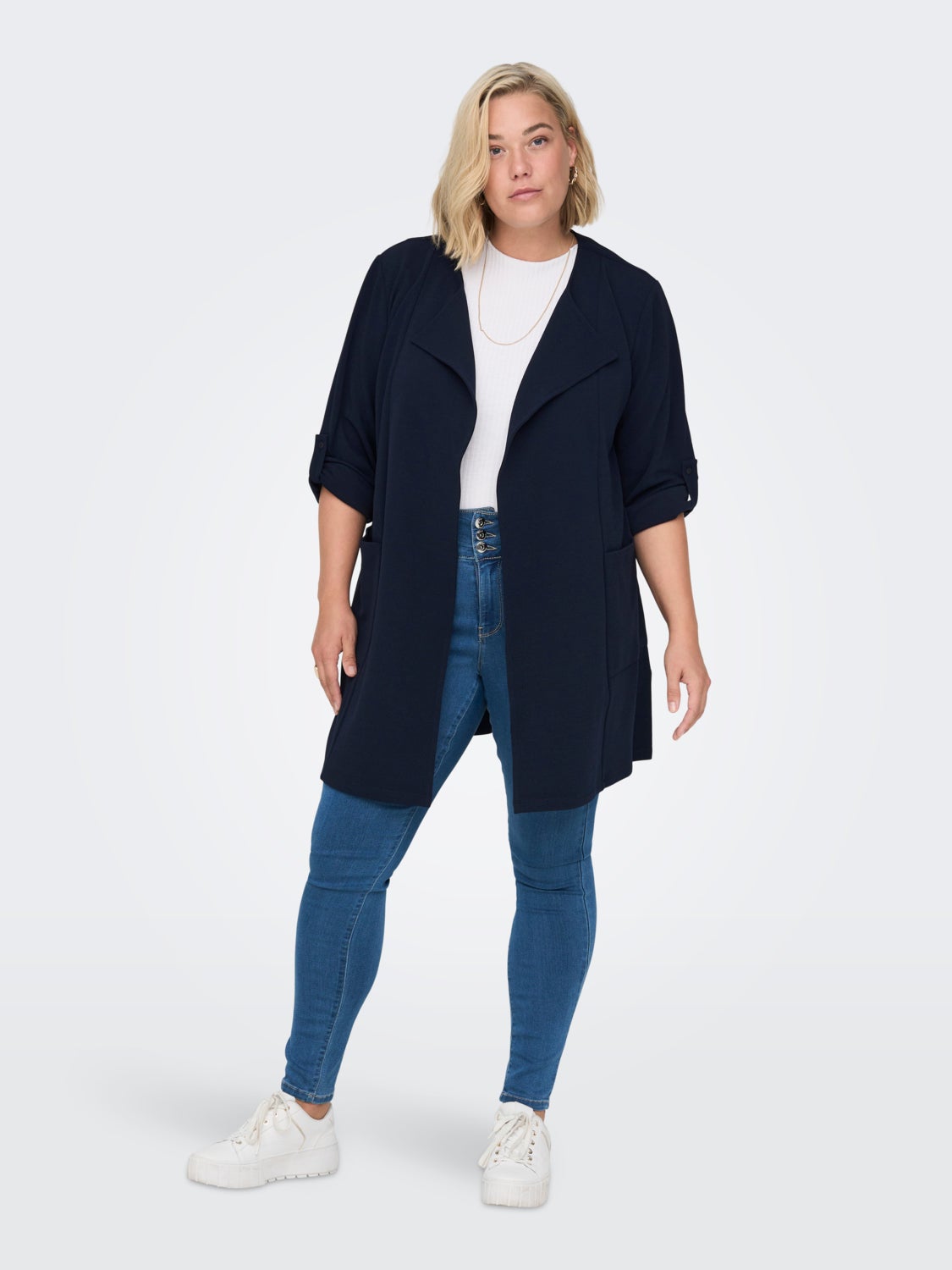 Coatigan with pockets