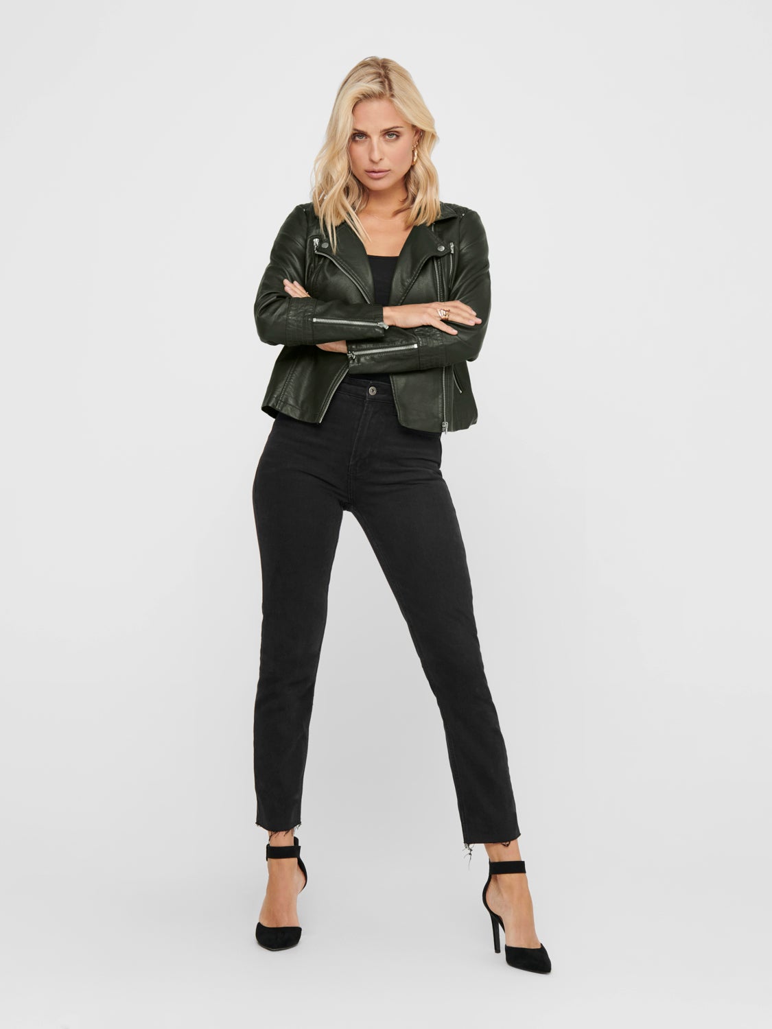 Biker Faux Leather Jacket