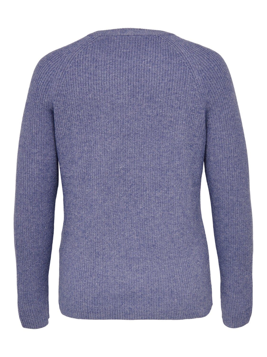 Curvy v-neck knitted pullover