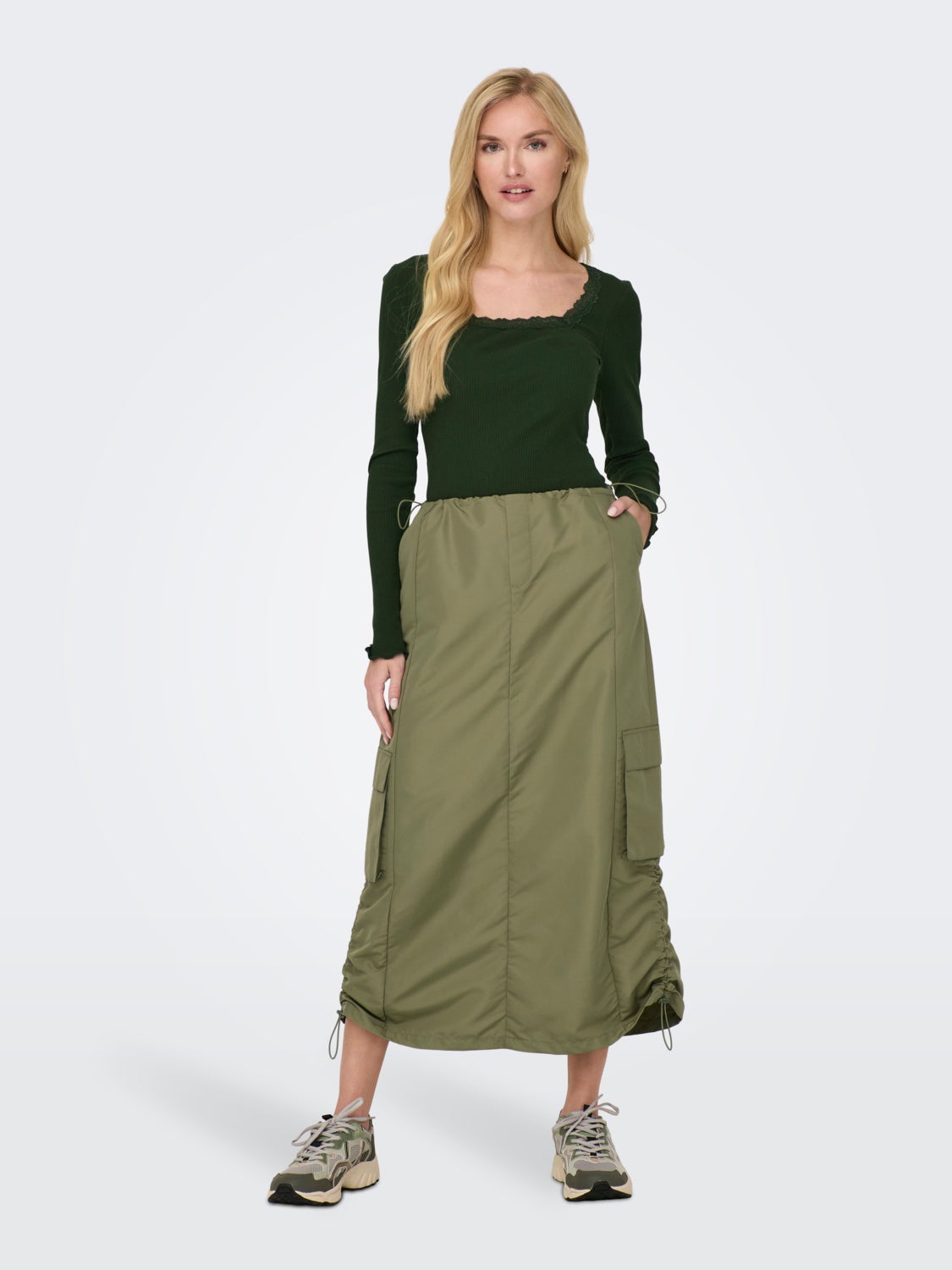 Maxi cargo skirt