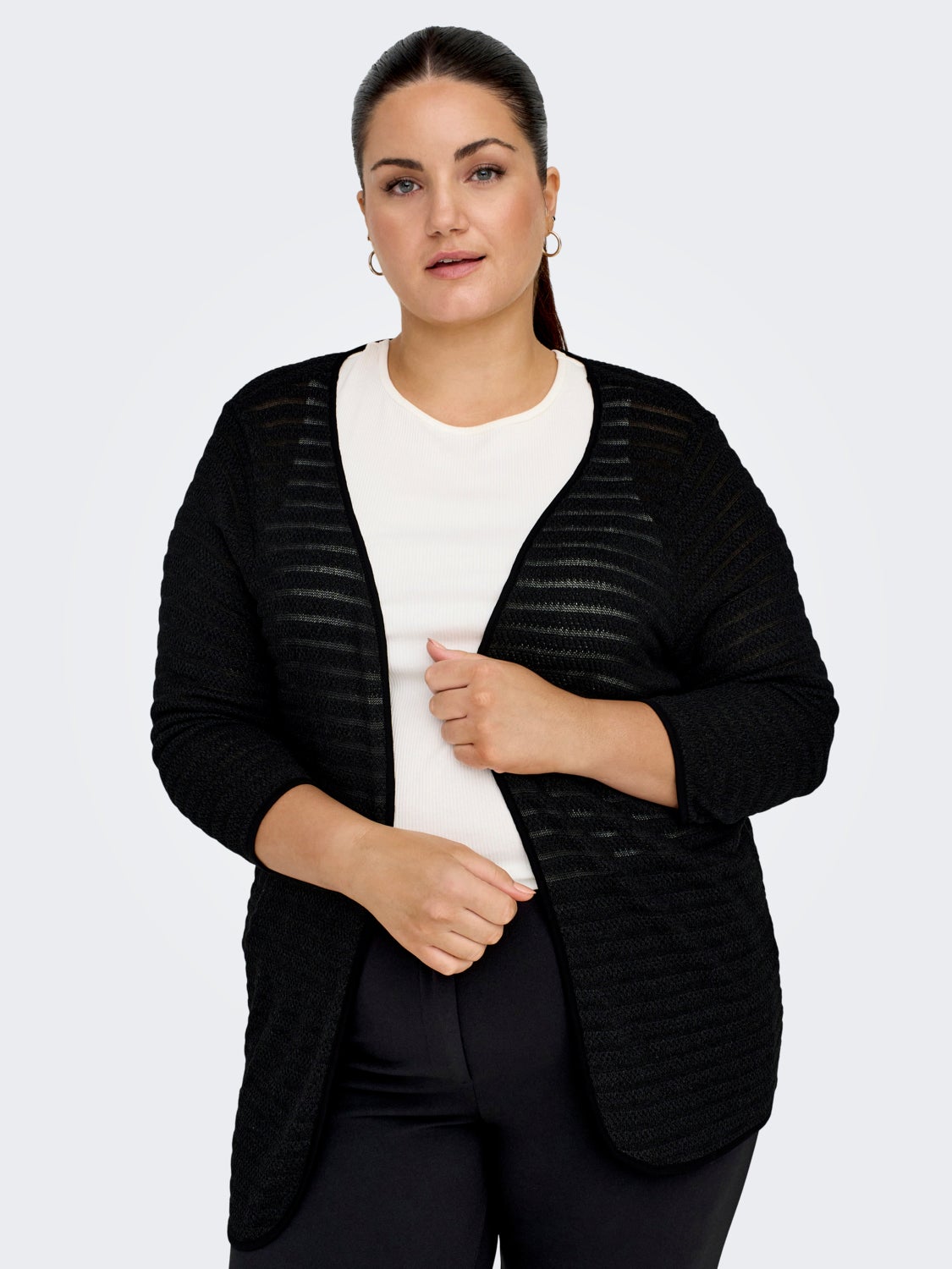 Curvy open cardigan