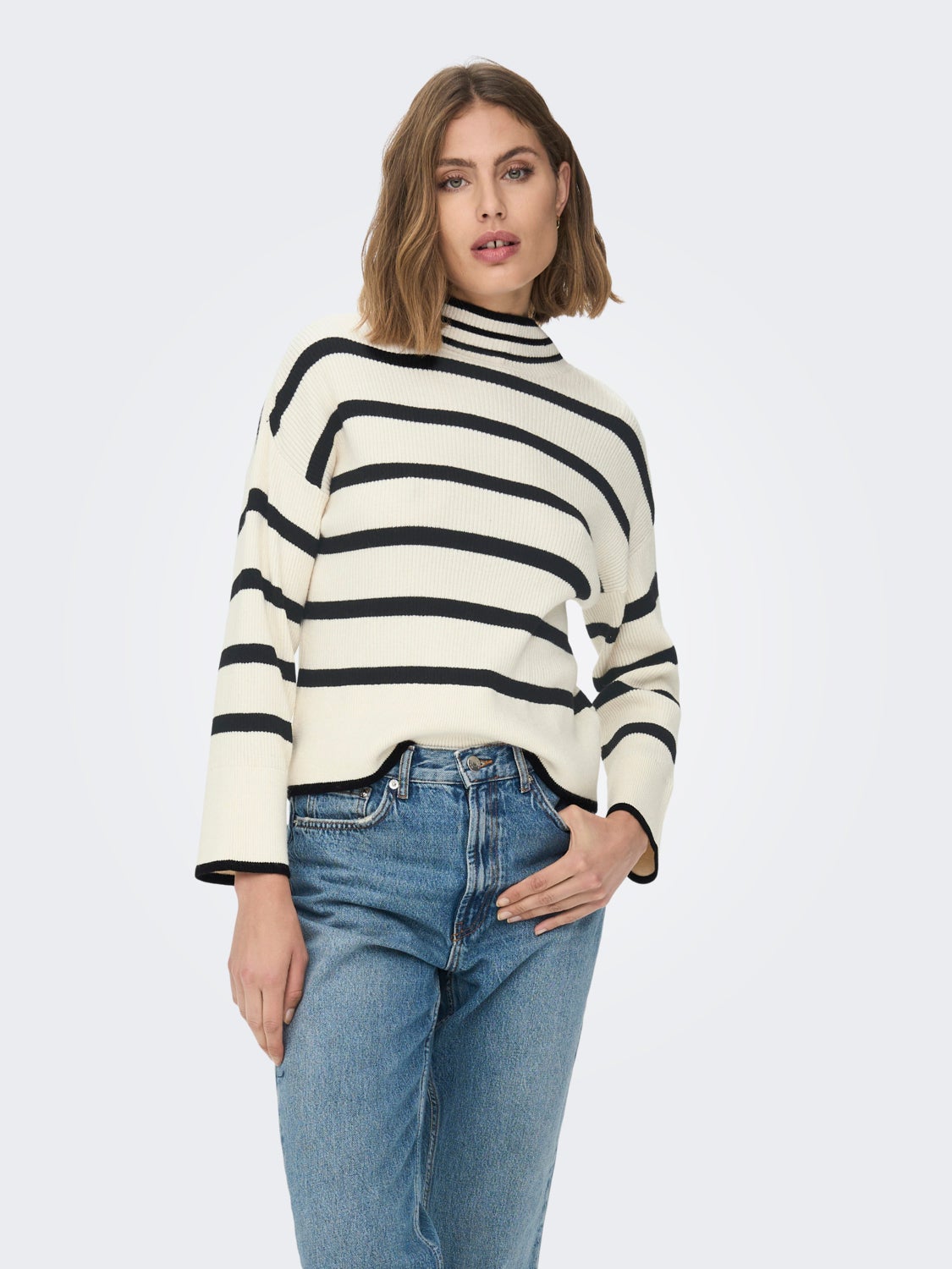 Highneck Knitted Pullover